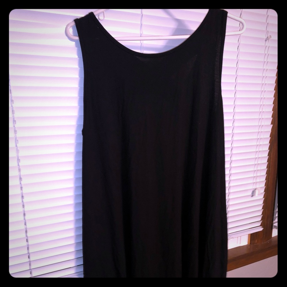 One Size Basic Black Dress/Cover Up